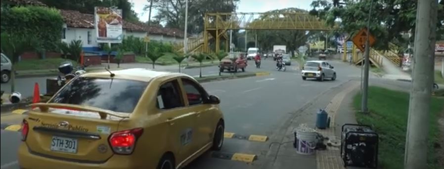 En Cartago fueron colocados nuevos reductores de velocidad para disminuir accidentes